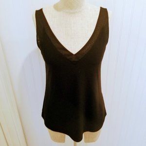 WHBM Black Mesh lined Camisole Size XS
